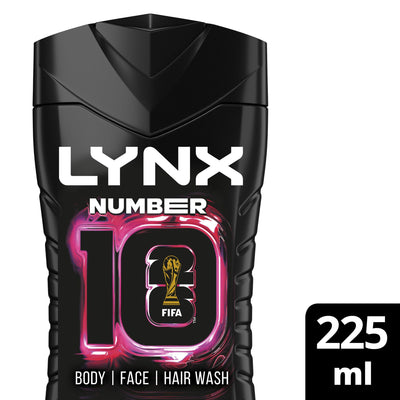 Sainsburys Lynx Number 10 3 in 1 Body Wash FIFA Limited Edition 225ml- Buy online at McGrocer