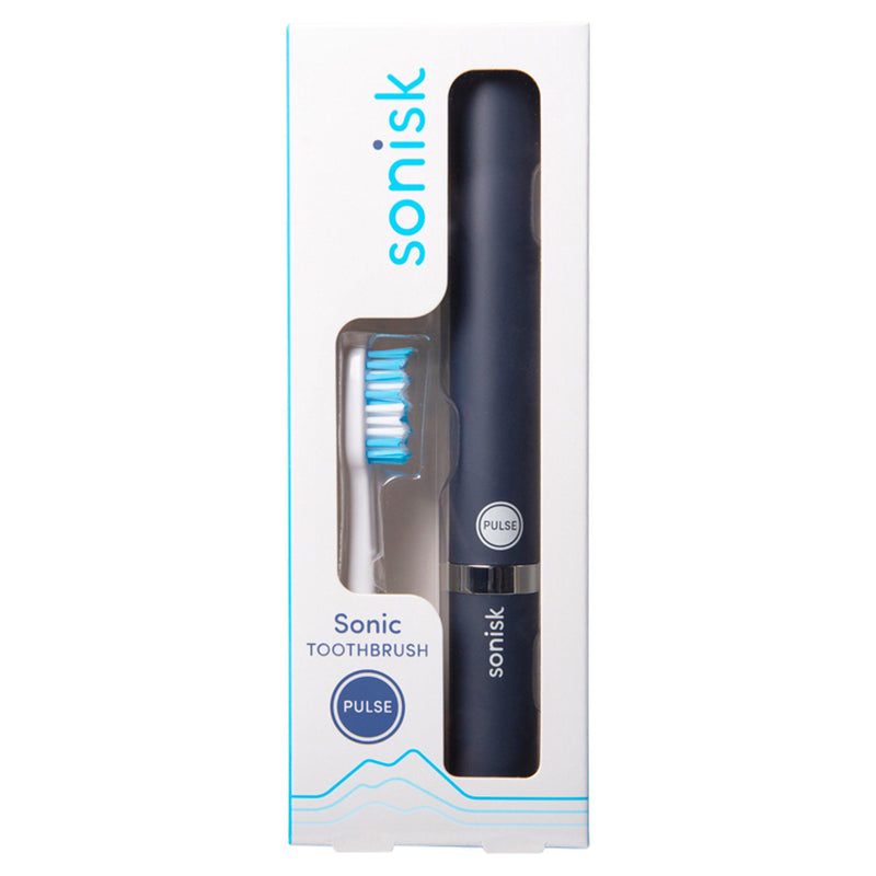 Antimicrobial Sonic Toothbrush with Spare Head and Portable Design