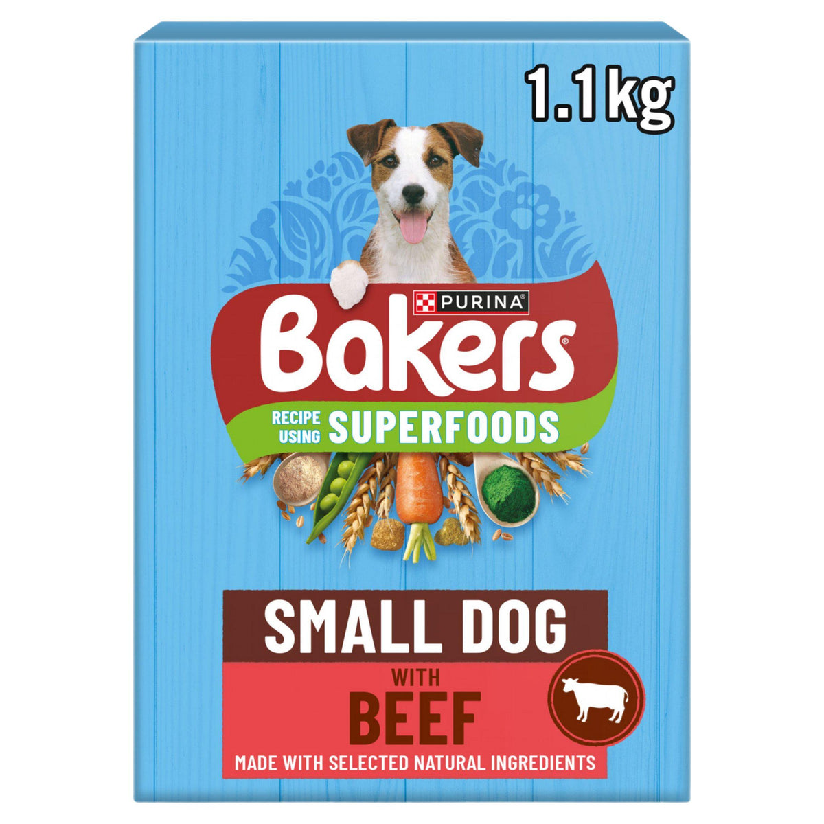 Bakers Small Dog Beef dry dog food 1.1kg - British product