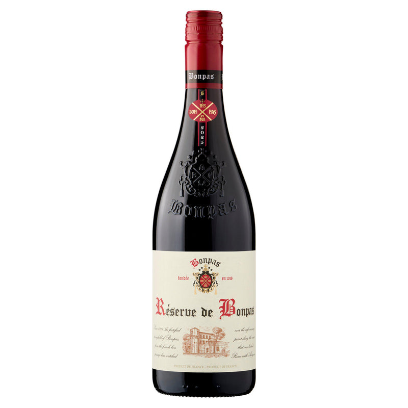 Bonpas Reserve Red Wine 75cl bottle (British brand)