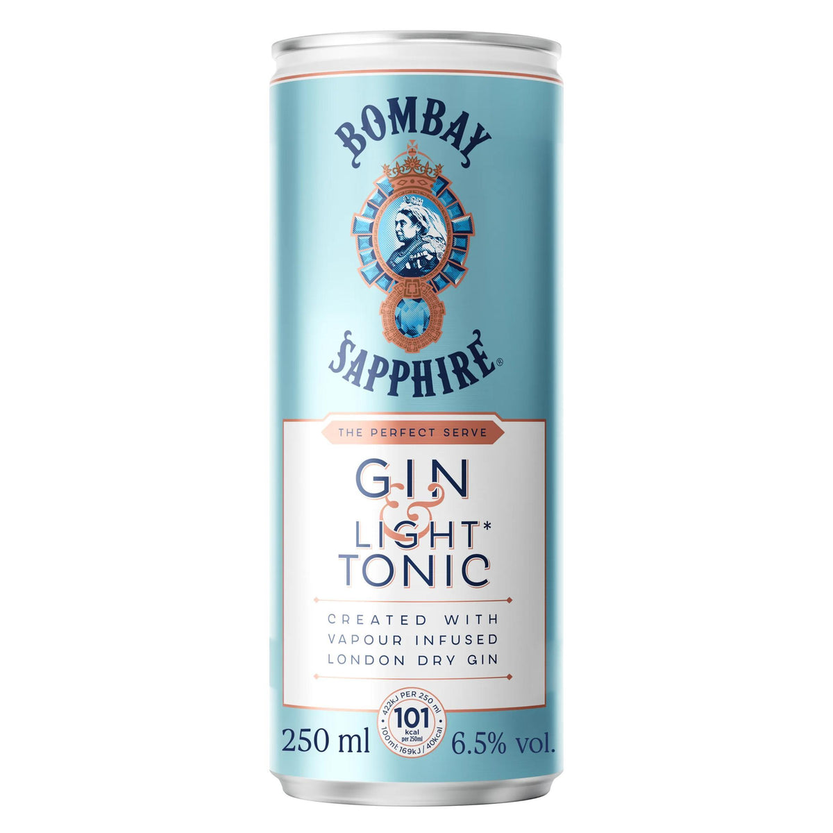 Bombay Sapphire Gin & Tonic Light 250ml - British product