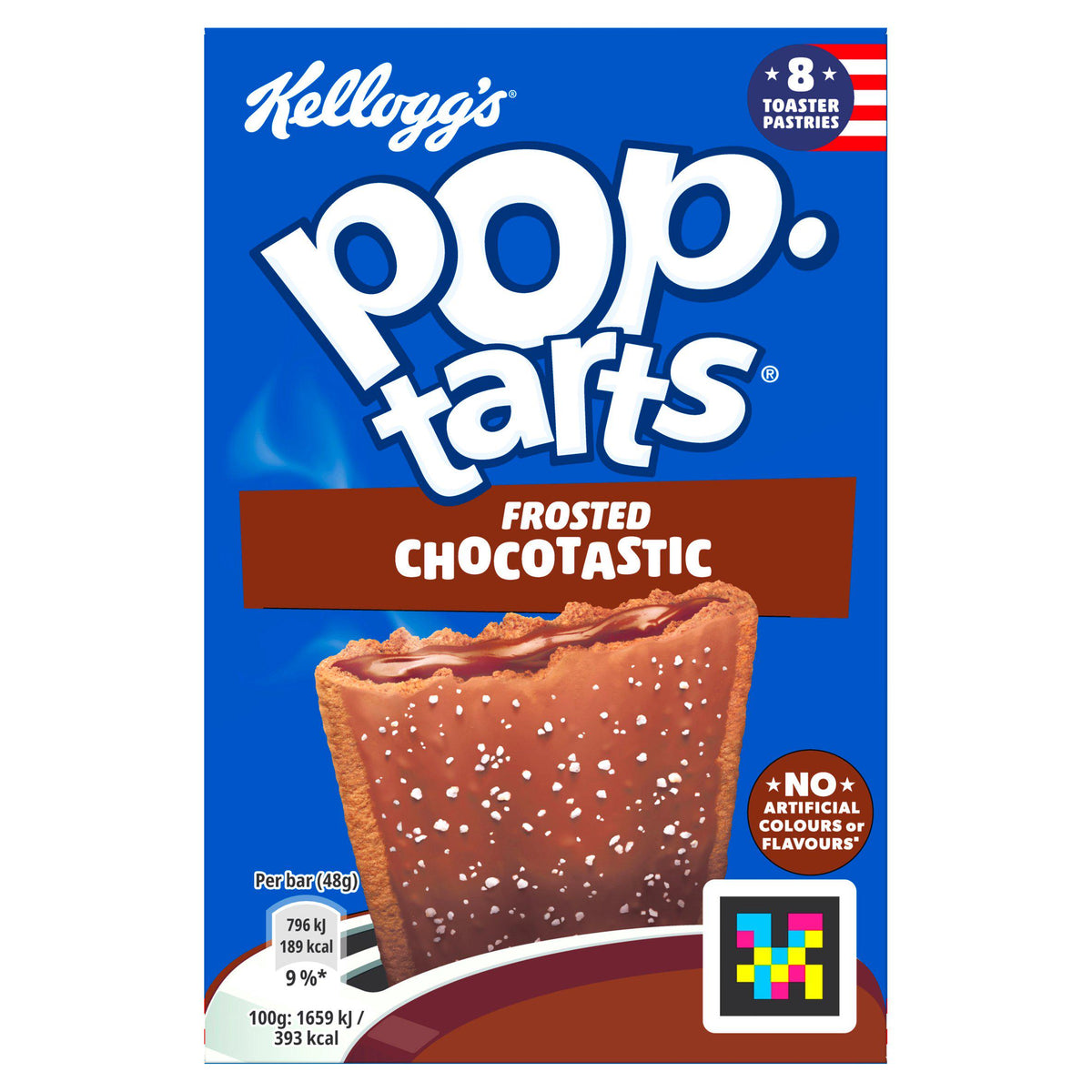 Kellogg's Pop Tarts Choctastic pastry snack 8x48g, imported from the UK