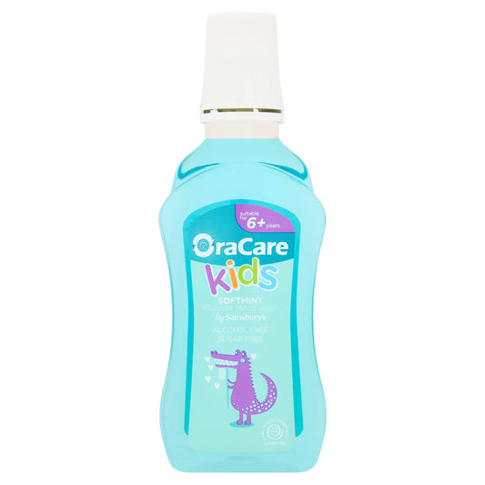 OraCare Kids Softmint Fluoride Mouthwash 300ml GOODS Sainsburys   