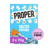 Propercorn salted popcorn 3x70g, UK version