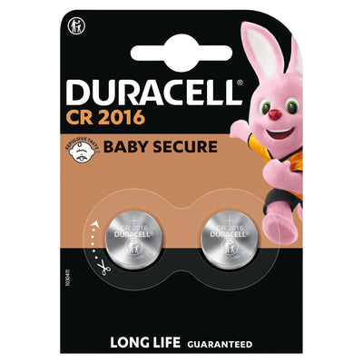 Sainsburys Duracell Specialty 2016 CR2016 Lithium Coin Batteries 3V (Pack of 2)- Buy online at McGrocer