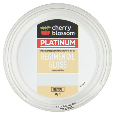 Sainsburys Cherry Blossom Platinum Regimental Gloss Shoe Polish 40g- Buy online at McGrocer