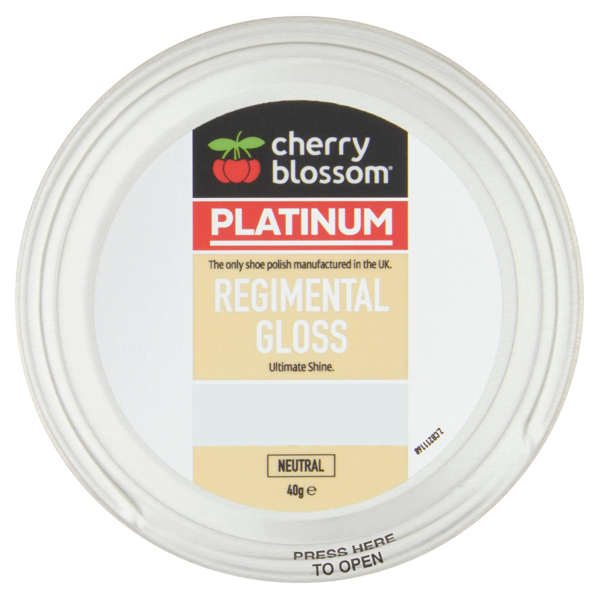 Cherry Blossom Platinum Regimental Gloss Neutral 40g - British product