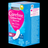 Carefree Normal panty liners with Cotton Extract 20 count, imported from the UK