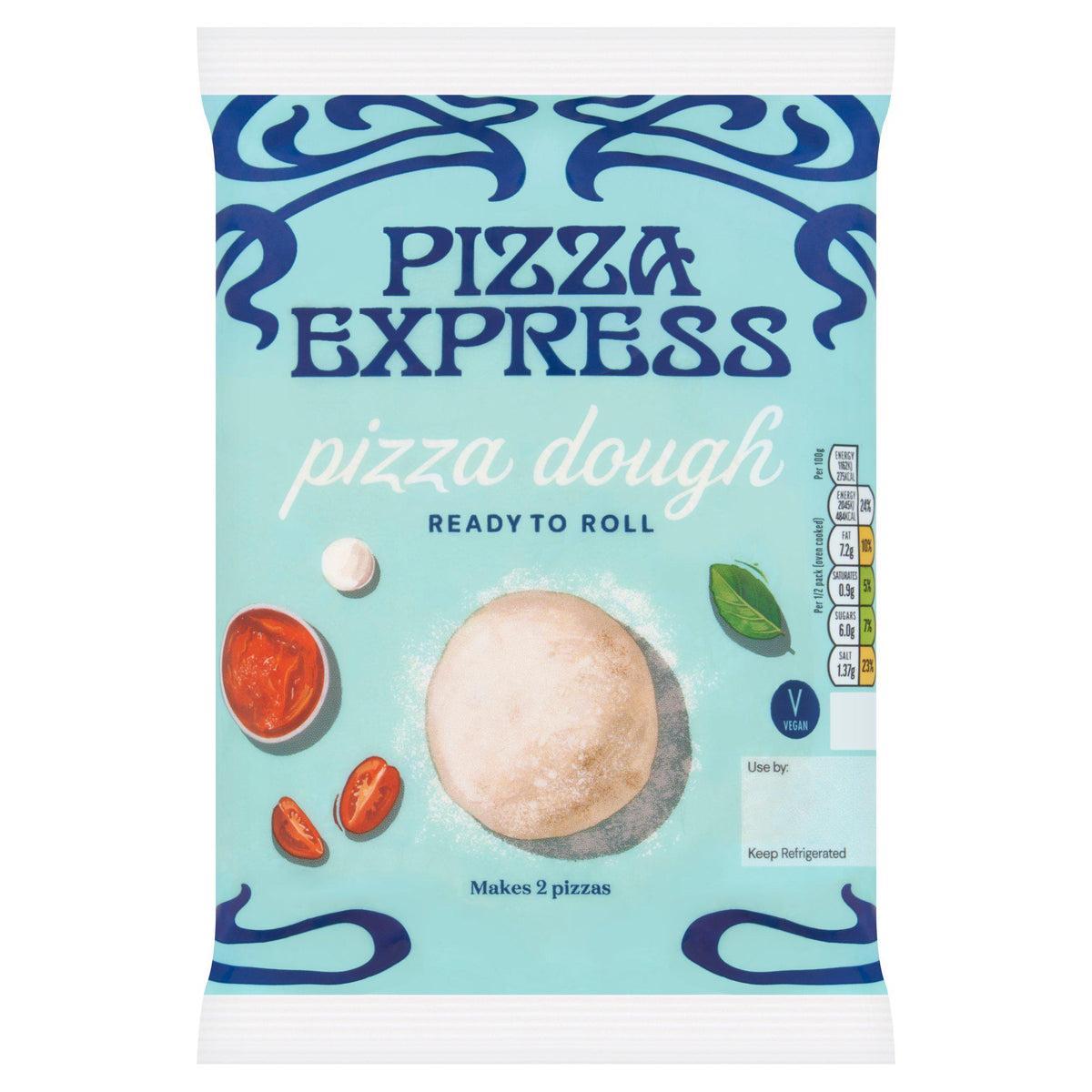 Pizza Express Pizza Dough Ready to Roll 400g, imported from the UK