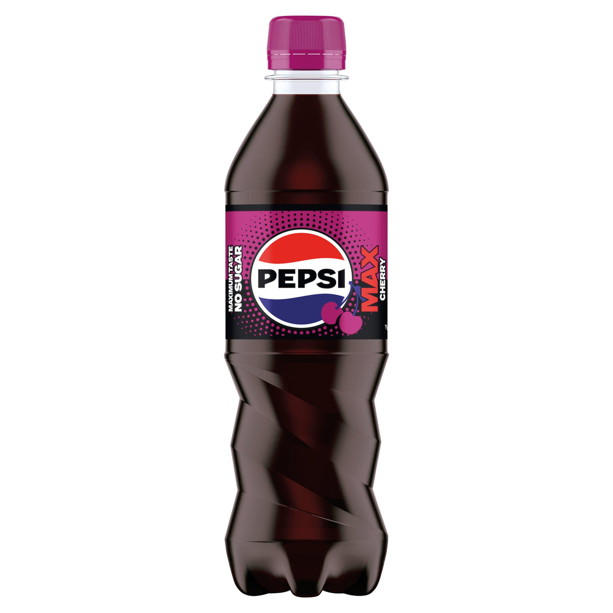 Pepsi Max Cherry cola 500ml bottle (British brand)