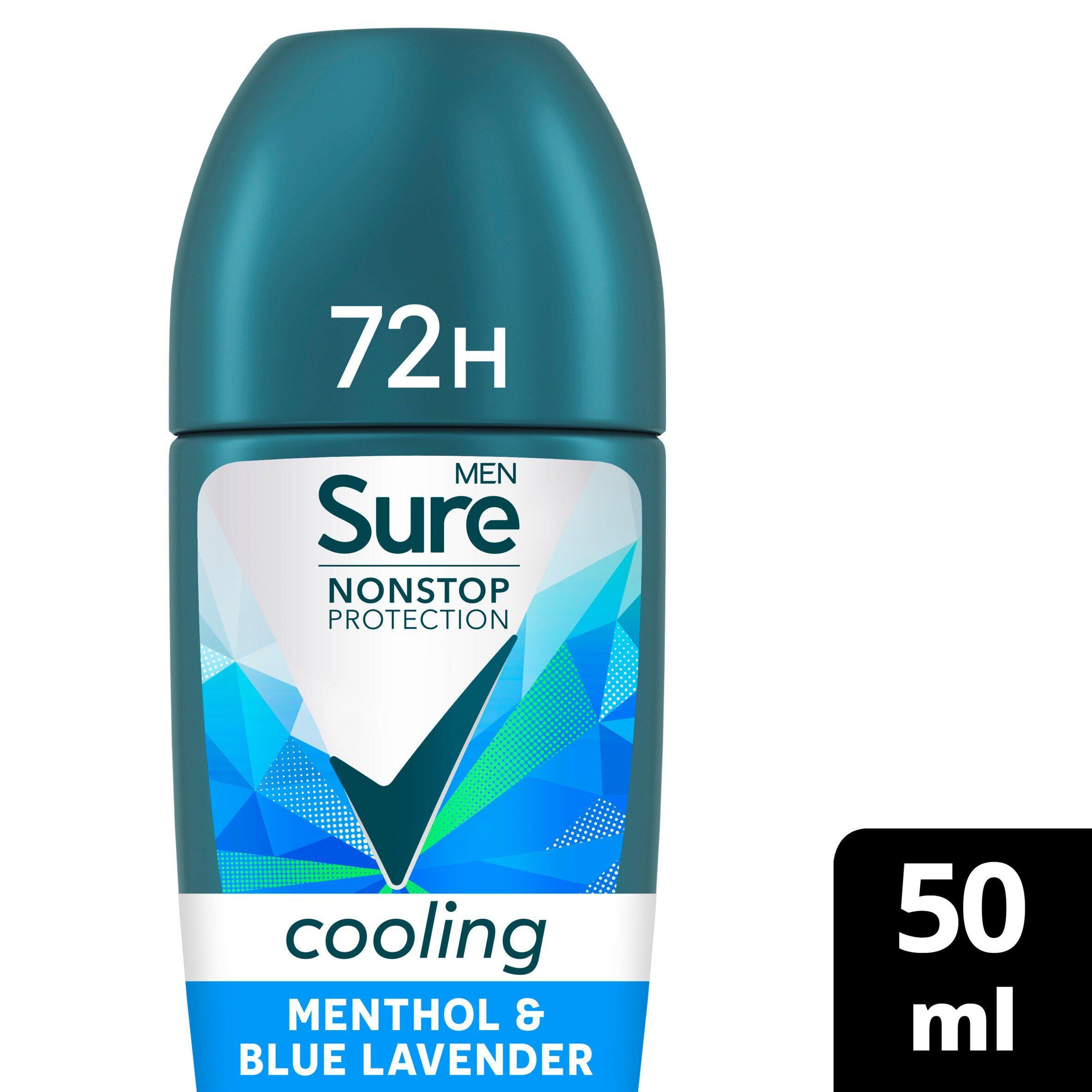 Sure Men Menthol Blue Lavender deodorant 50ml, imported from the UK