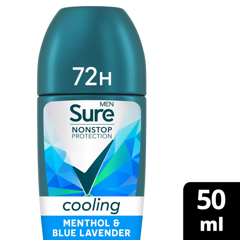 Sure Men Menthol Blue Lavender deodorant 50ml, imported from the UK