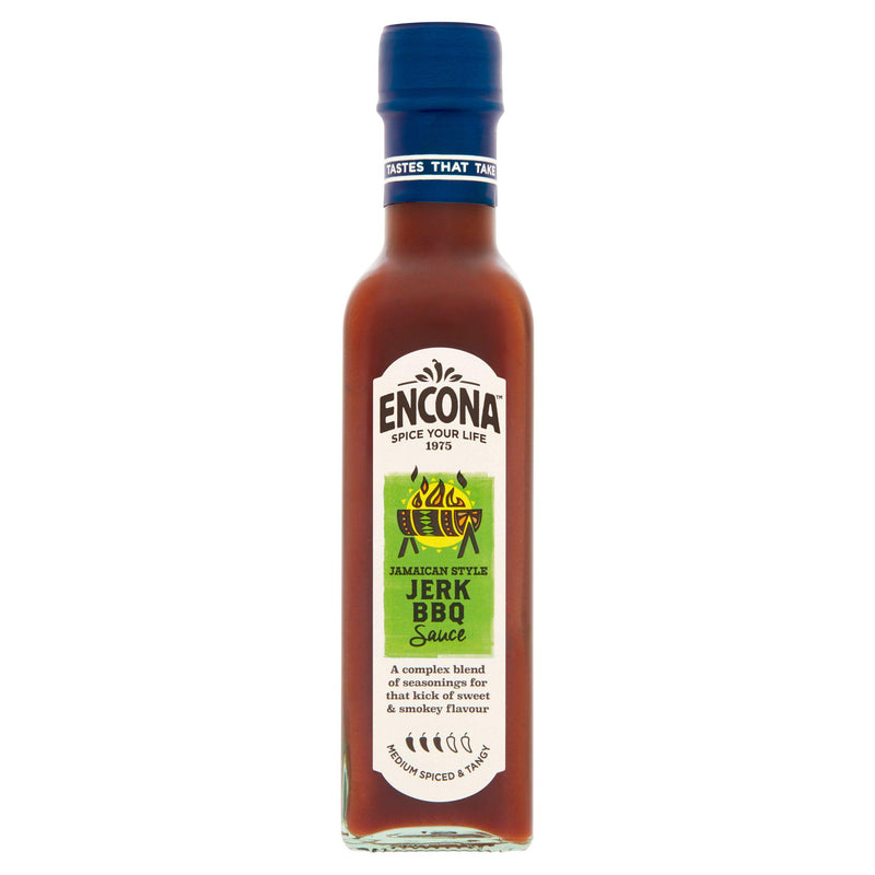 Encona Jerk BBQ Sauce mild 220ml (British brand)