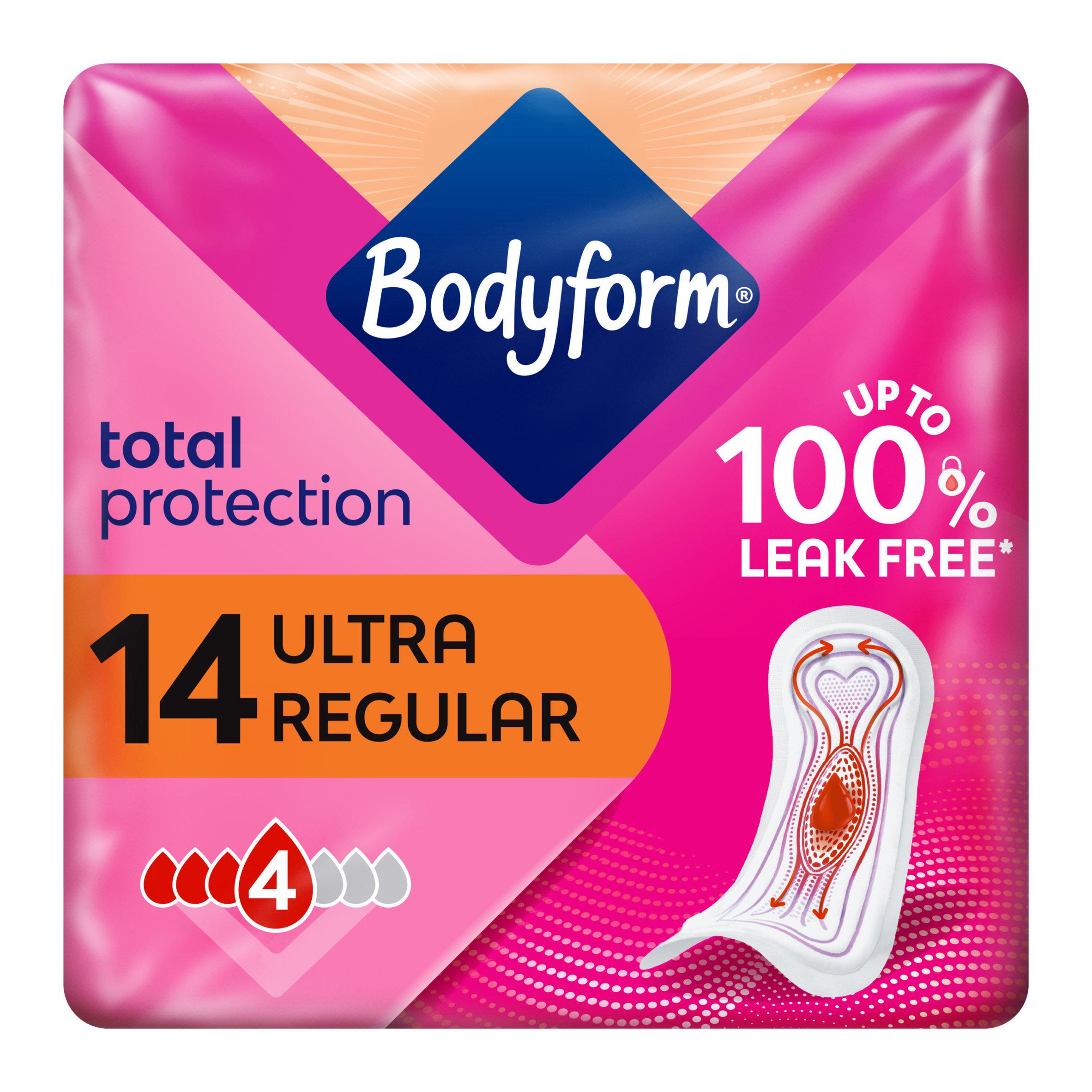 Bodyform Cour V Sanitary Towels 14 Pack - British product