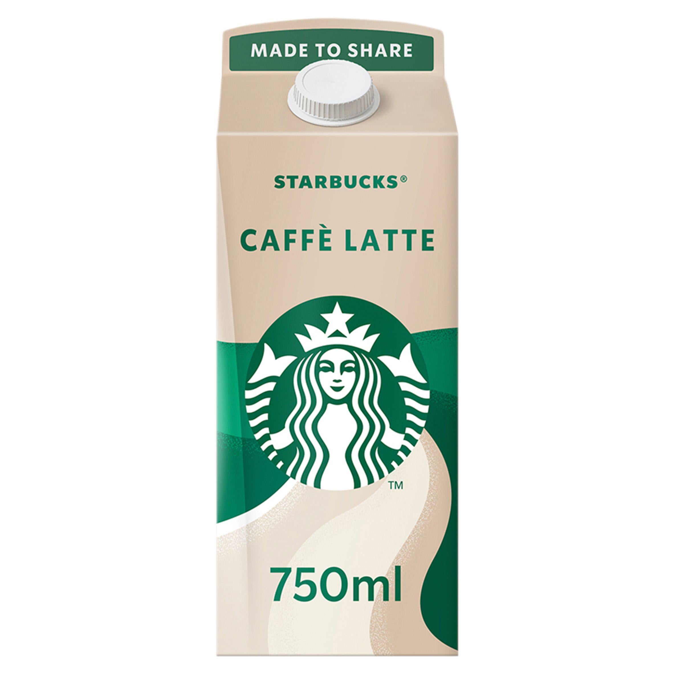 Starbucks Multiserve Caffè Latte iced coffee 750ml (British brand)