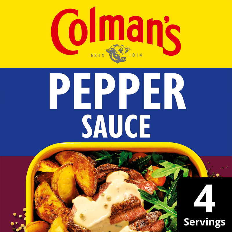 Colman's Classic Comforts Pepper Sauce Mix 22g, imported from the UK