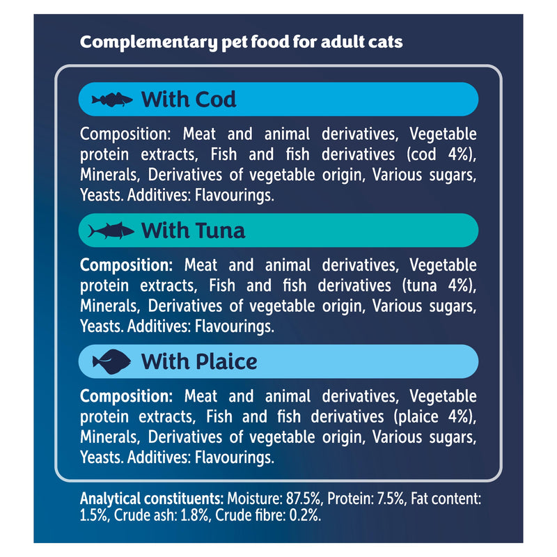 Felix Soup fish selection cat food pouches 6x48g (British brand)