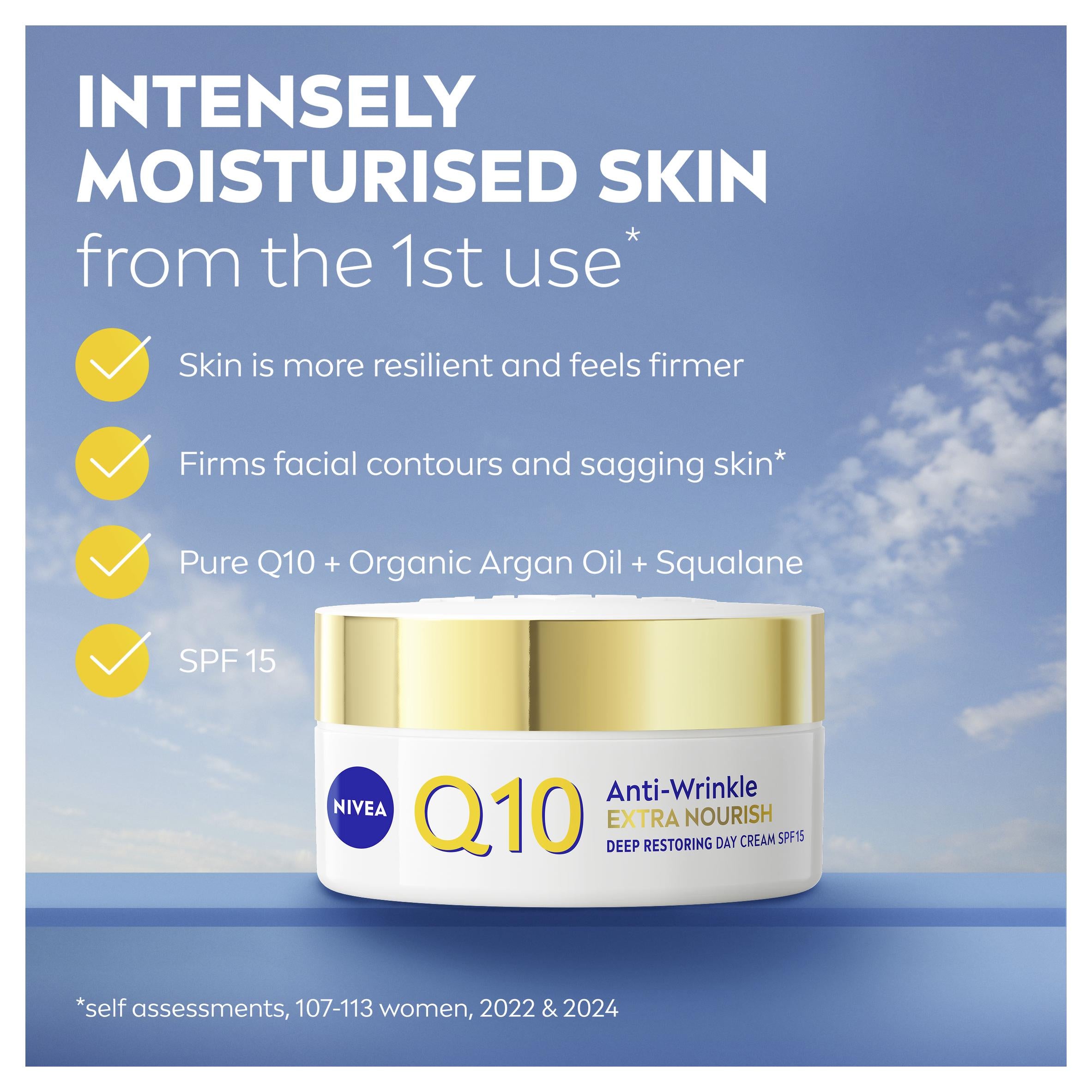 Nivea Q10 anti-wrinkle day cream 50ml (British brand)