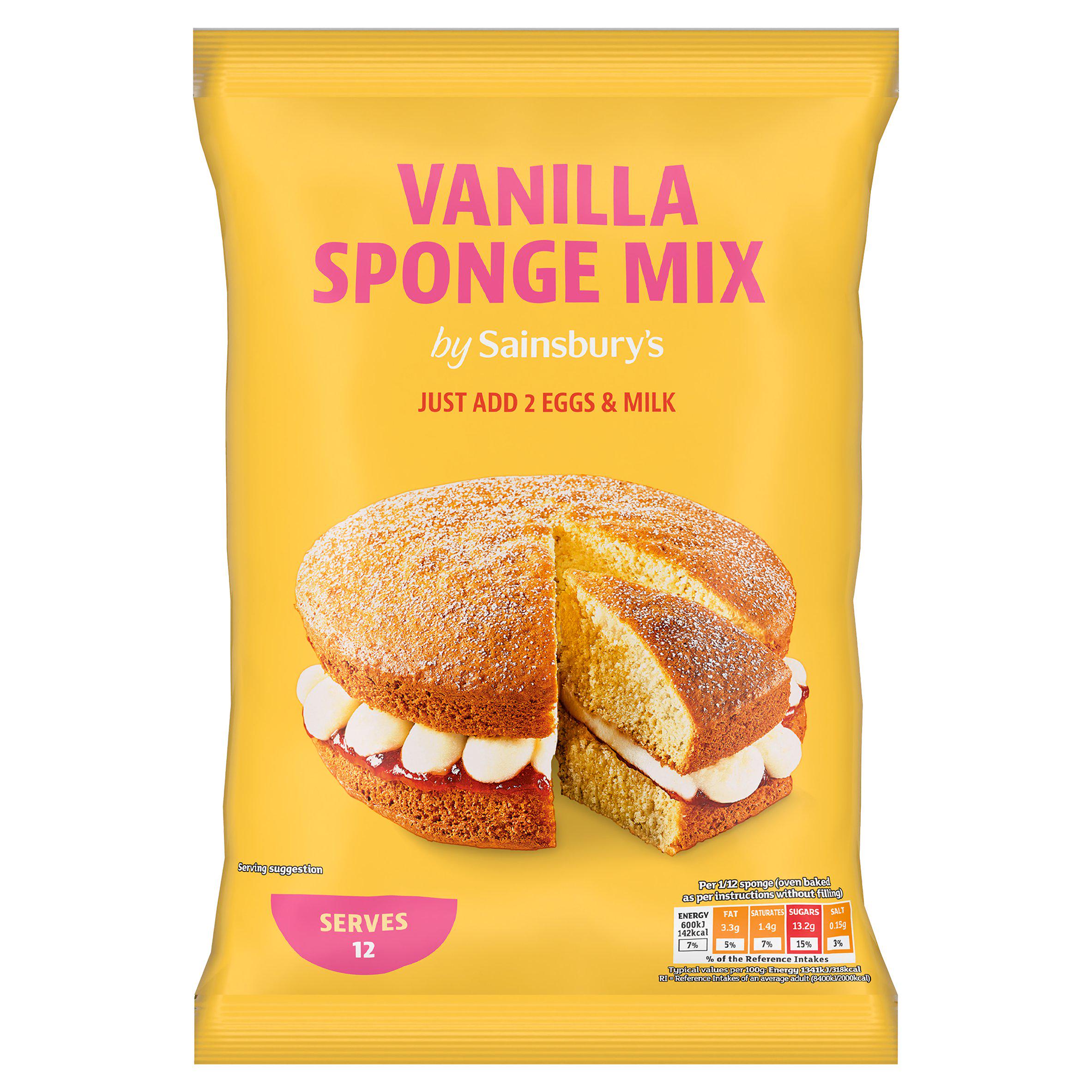 Sainsbury's Vanilla Sponge Mix sachet 400g (British brand)