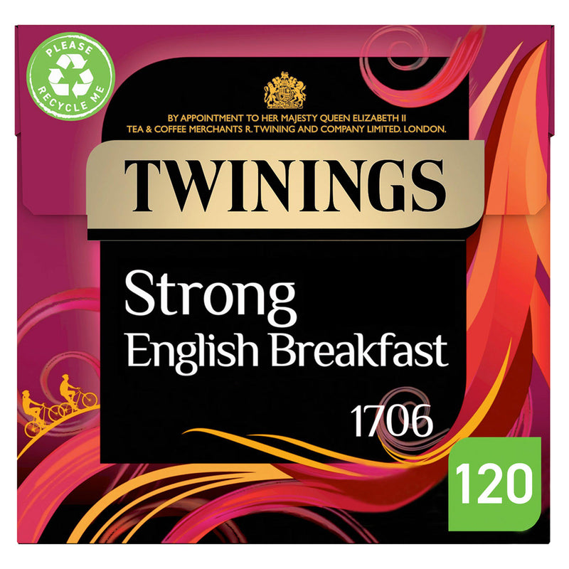 Twinings Strong English Breakfast tea bags 120 pack (British brand)