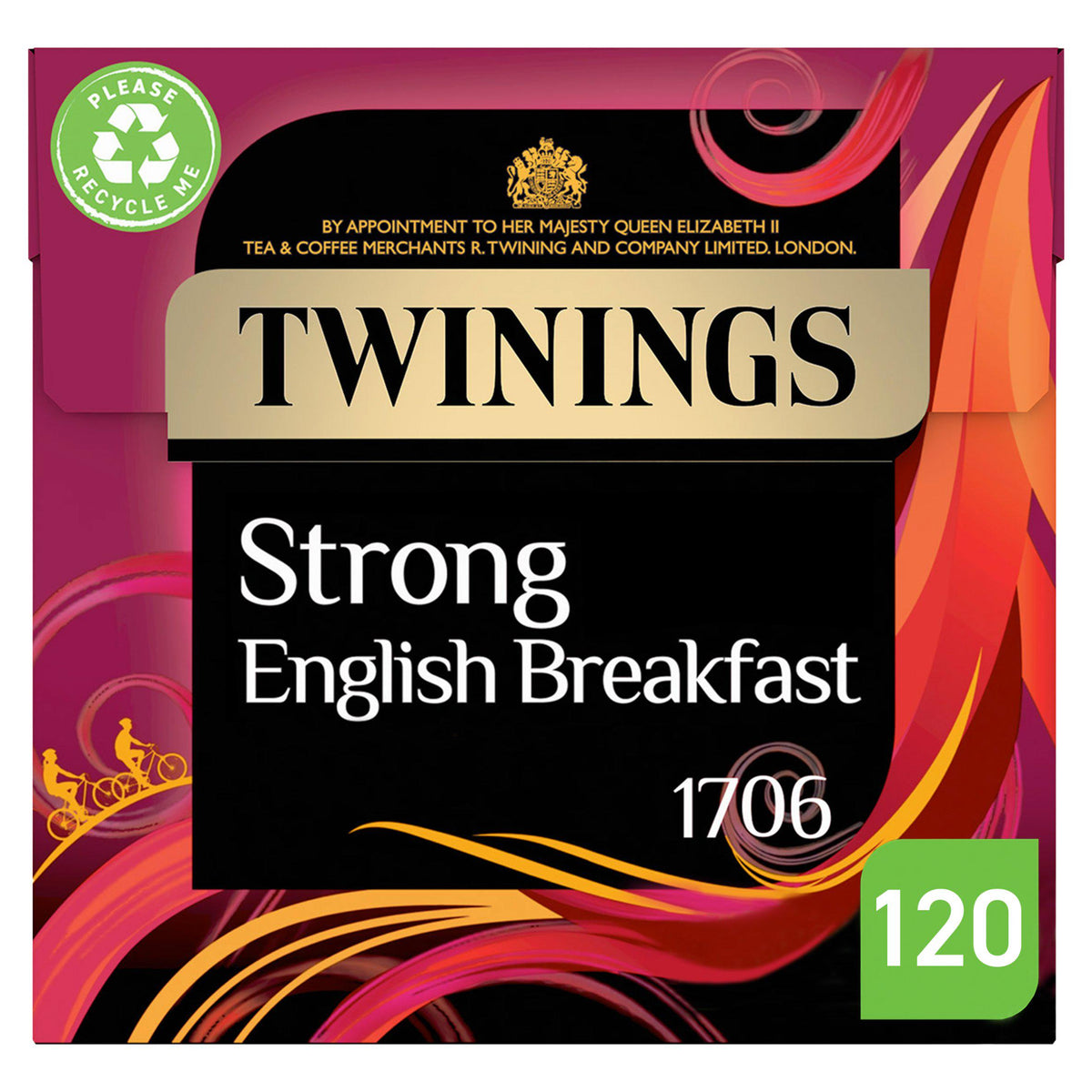 Twinings Strong English Breakfast tea bags 120 pack (British brand)