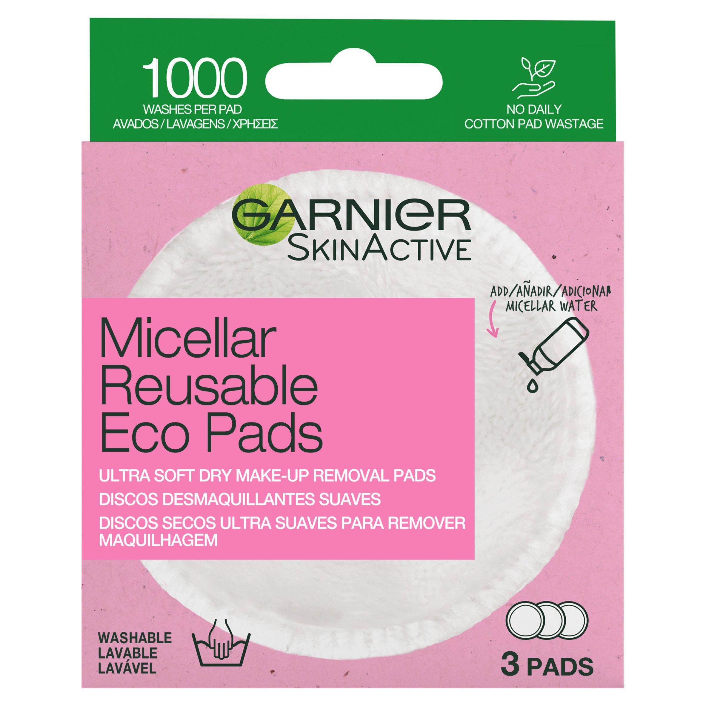 Garnier Reusable Microfibre Makeup Removal Pads Set of 3, UK version