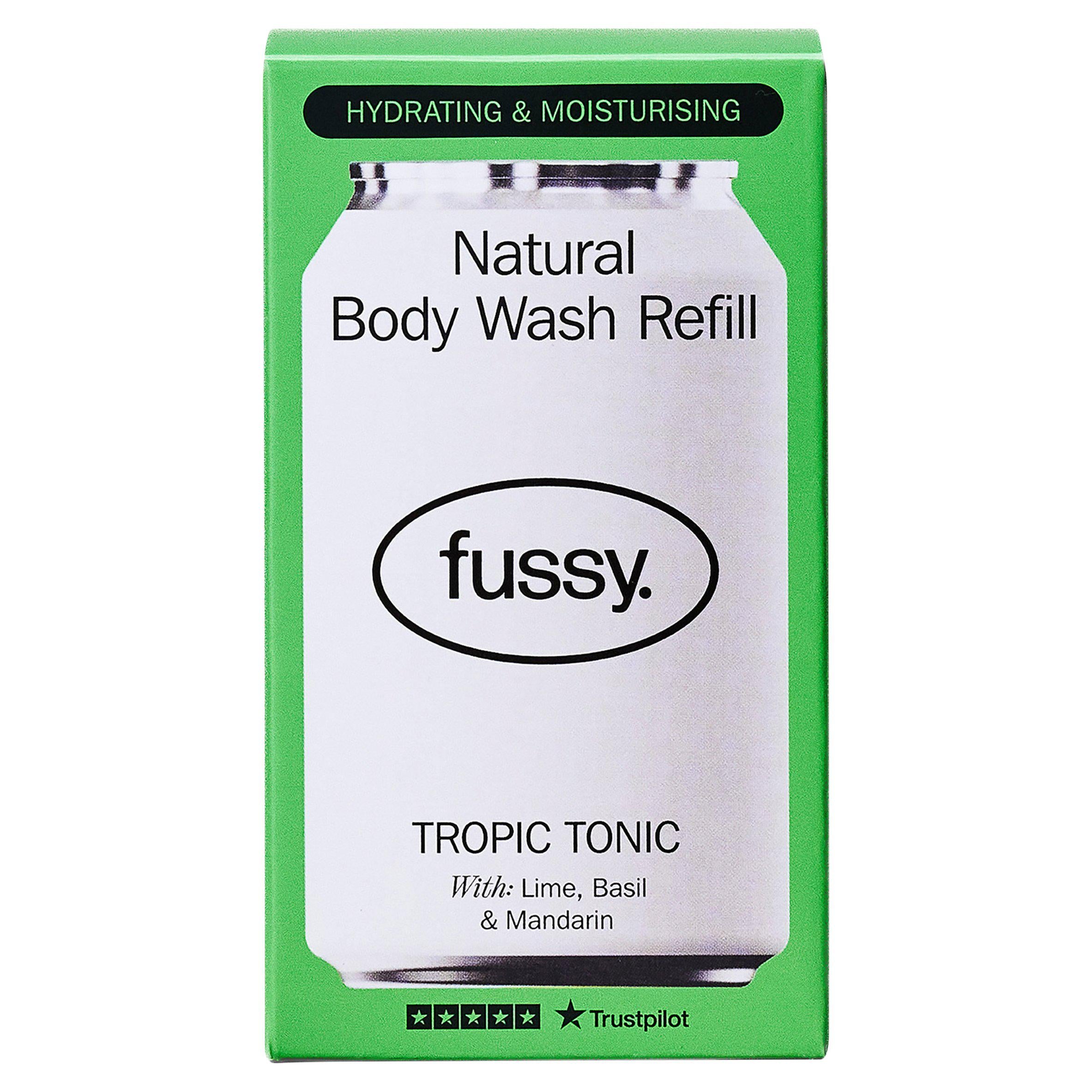 Fussy Tropic Tonic natural body wash refill 320ml - British product