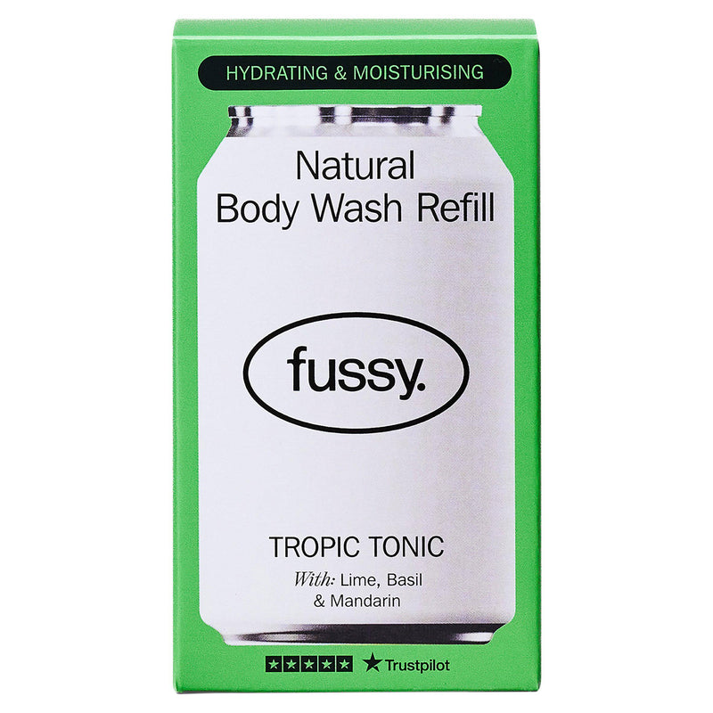 Fussy Tropic Tonic natural body wash refill 320ml - British product