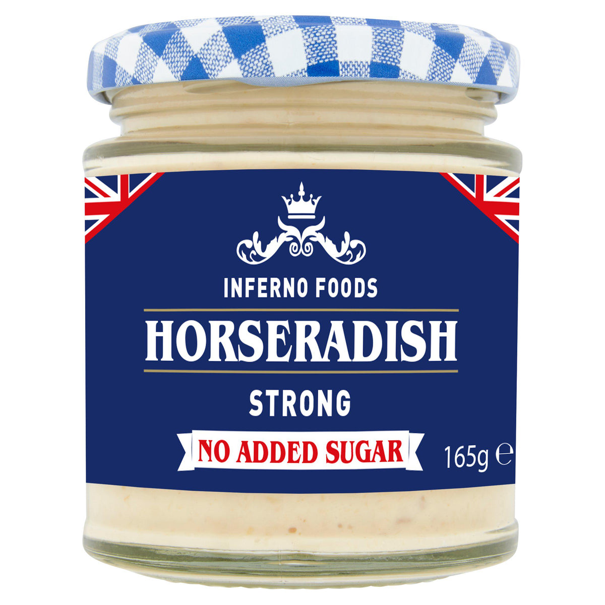 Inferno horseradish no added sugar 165g (British brand)