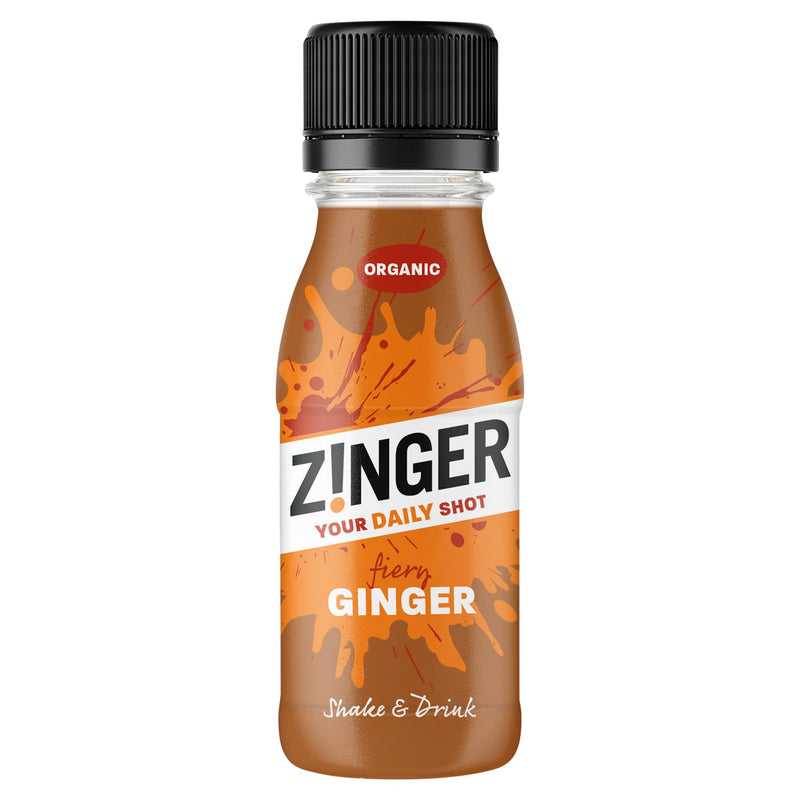 James White Organic Ginger Zinger intense ginger shot 70ml, imported from the UK