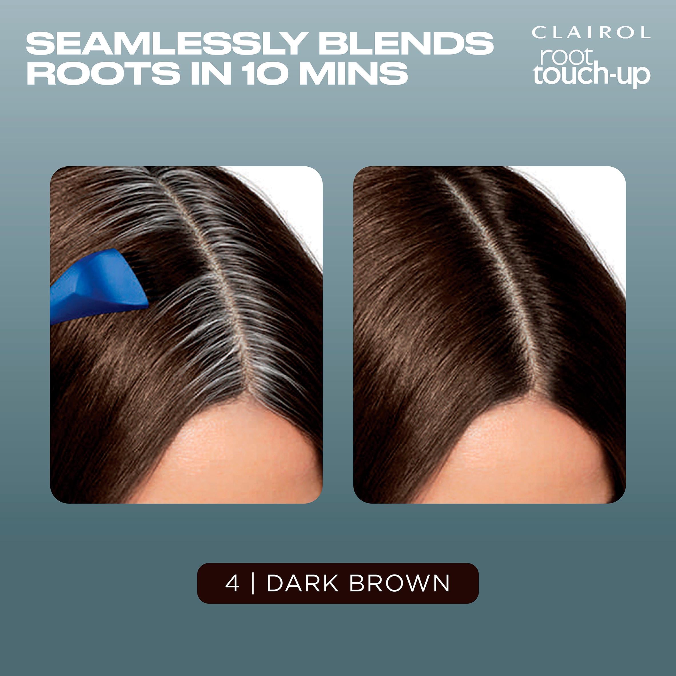 Clairol permanent root touch-up dye Dark Brown 4, imported from the UK