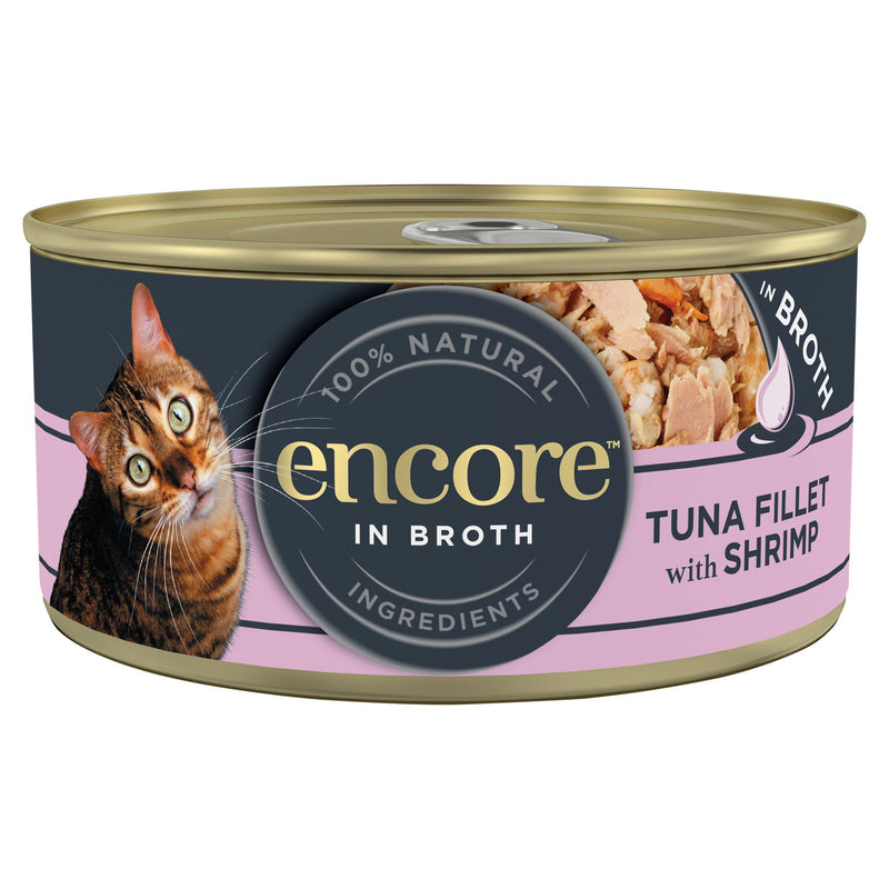 Encore Tuna with Shrimp cat food tin 70g - British product