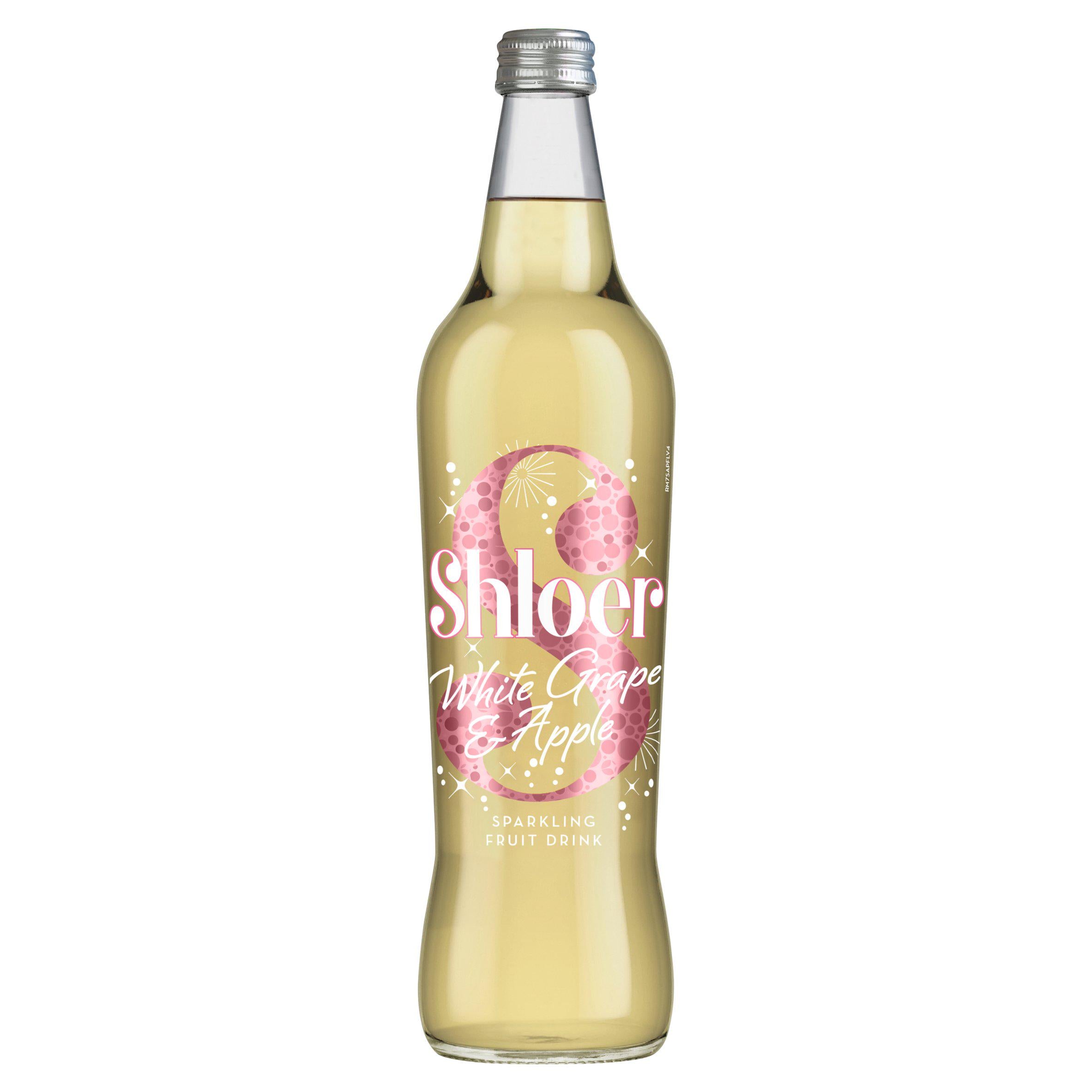 Shloer White Grape Apple Sparkling Drink 750ml (British brand)