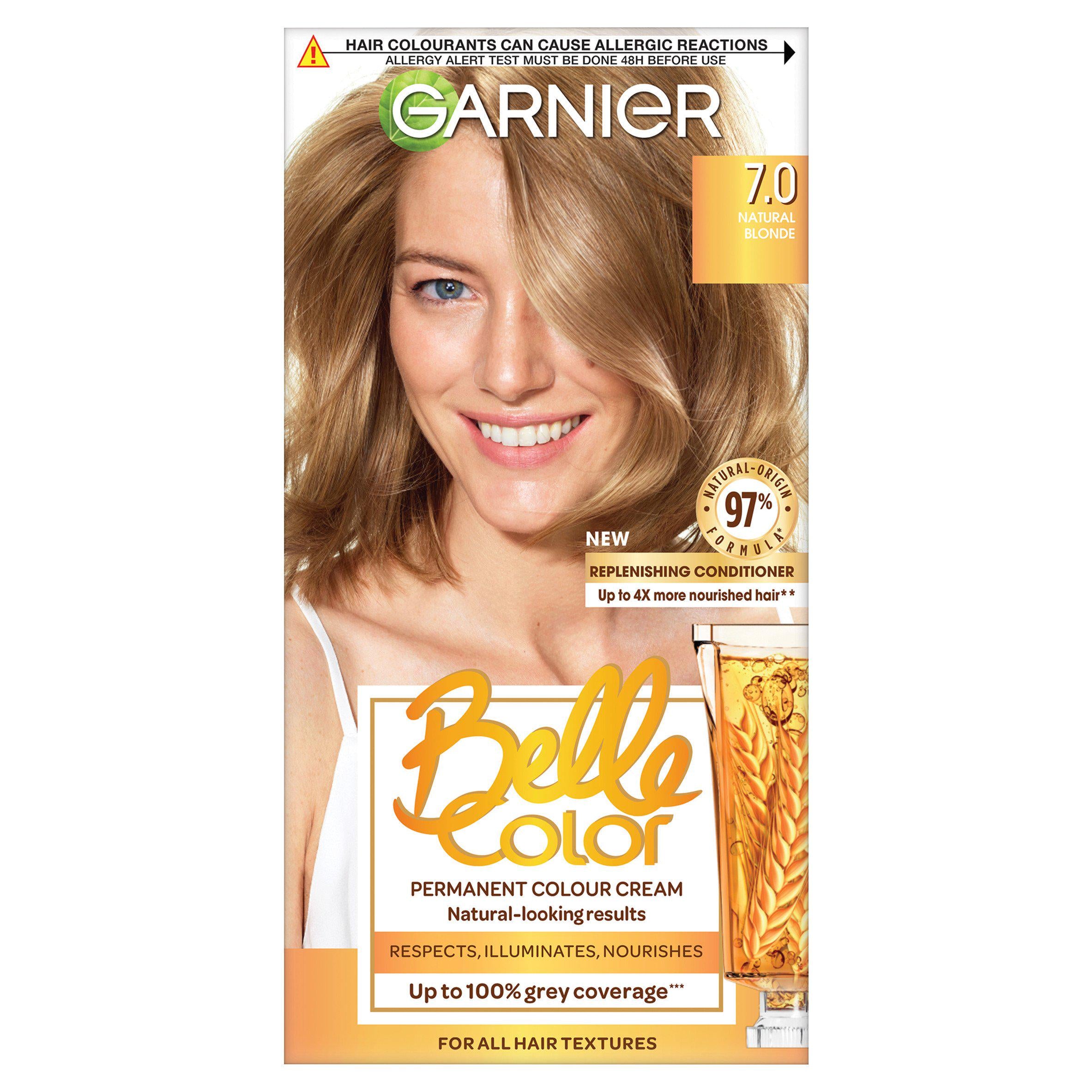 Garnier Belle Color permanent hair dye Dark Blonde 7 - British product