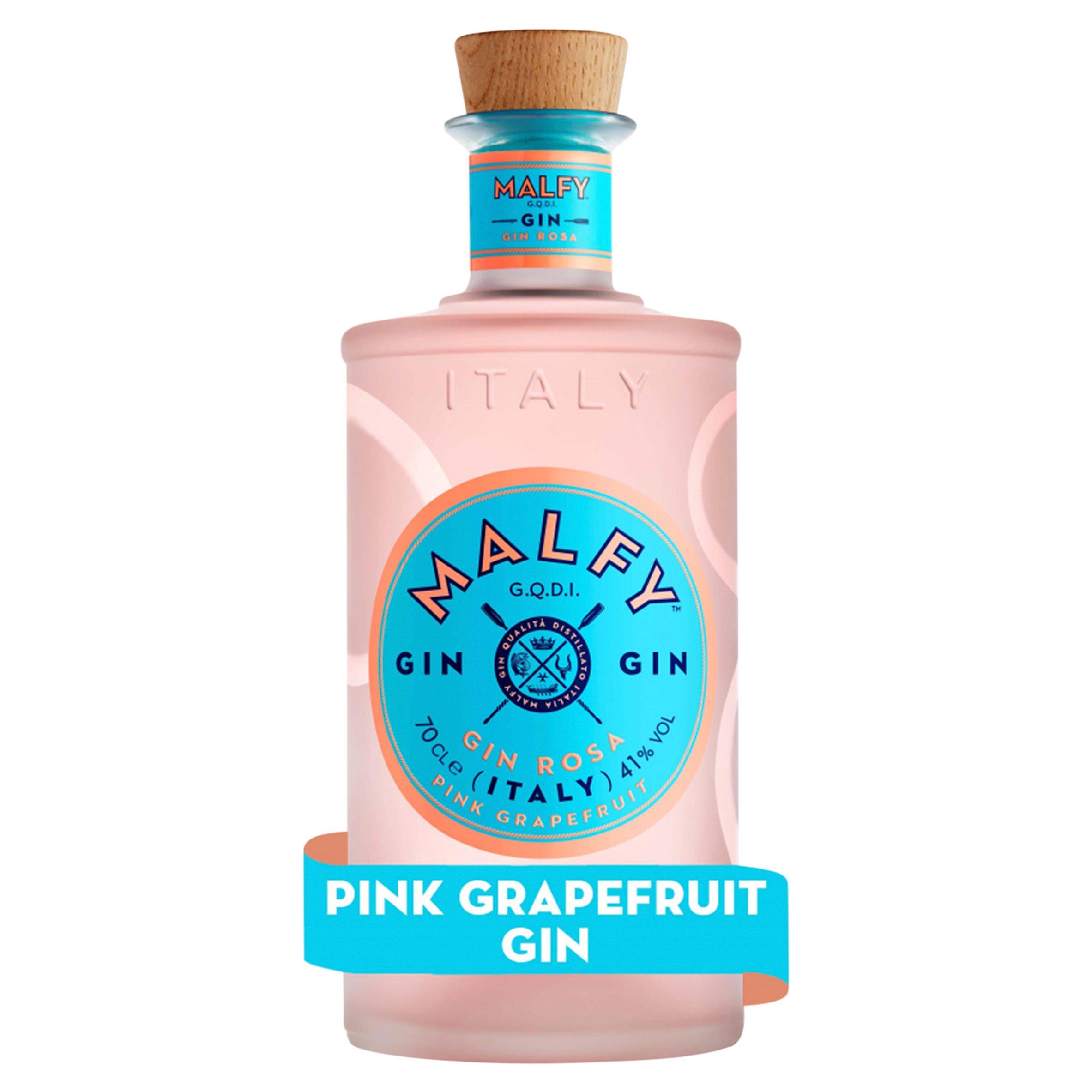 Malfy Rosa pink grapefruit gin 70cl, UK version