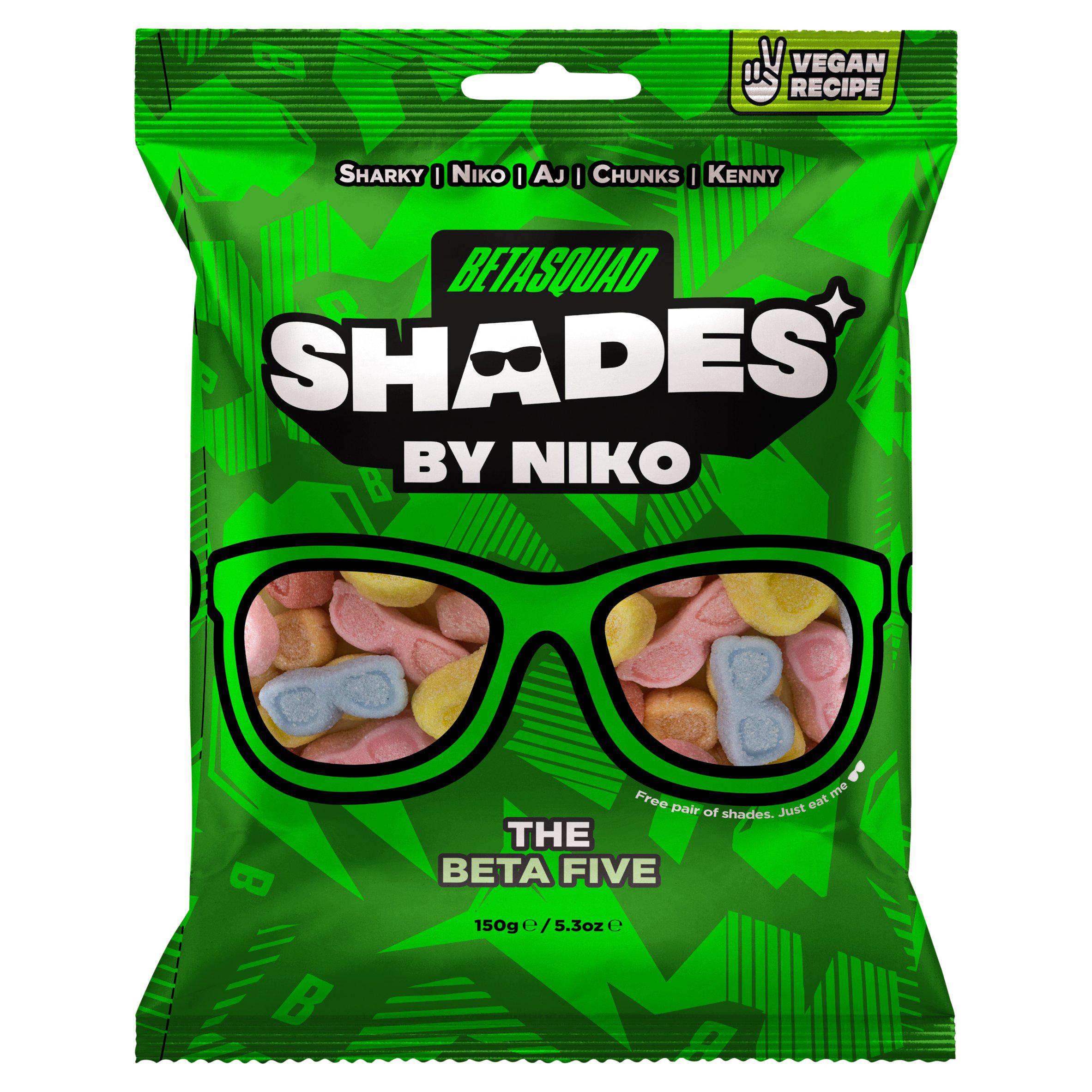 Shades by Niko sweets Beta Five 150g, UK version