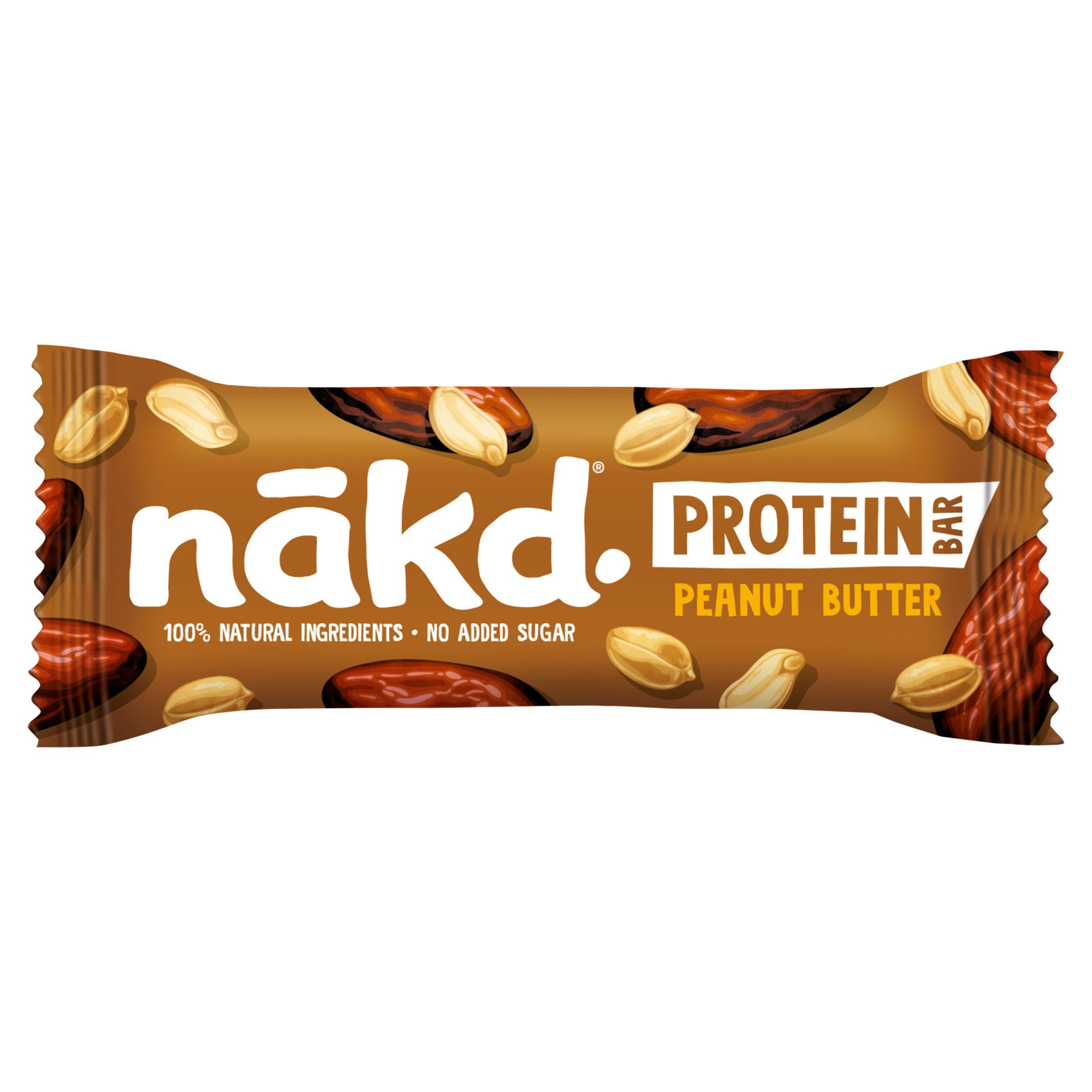 Nakd Peanut Butter Protein Bar 45g, imported from the UK