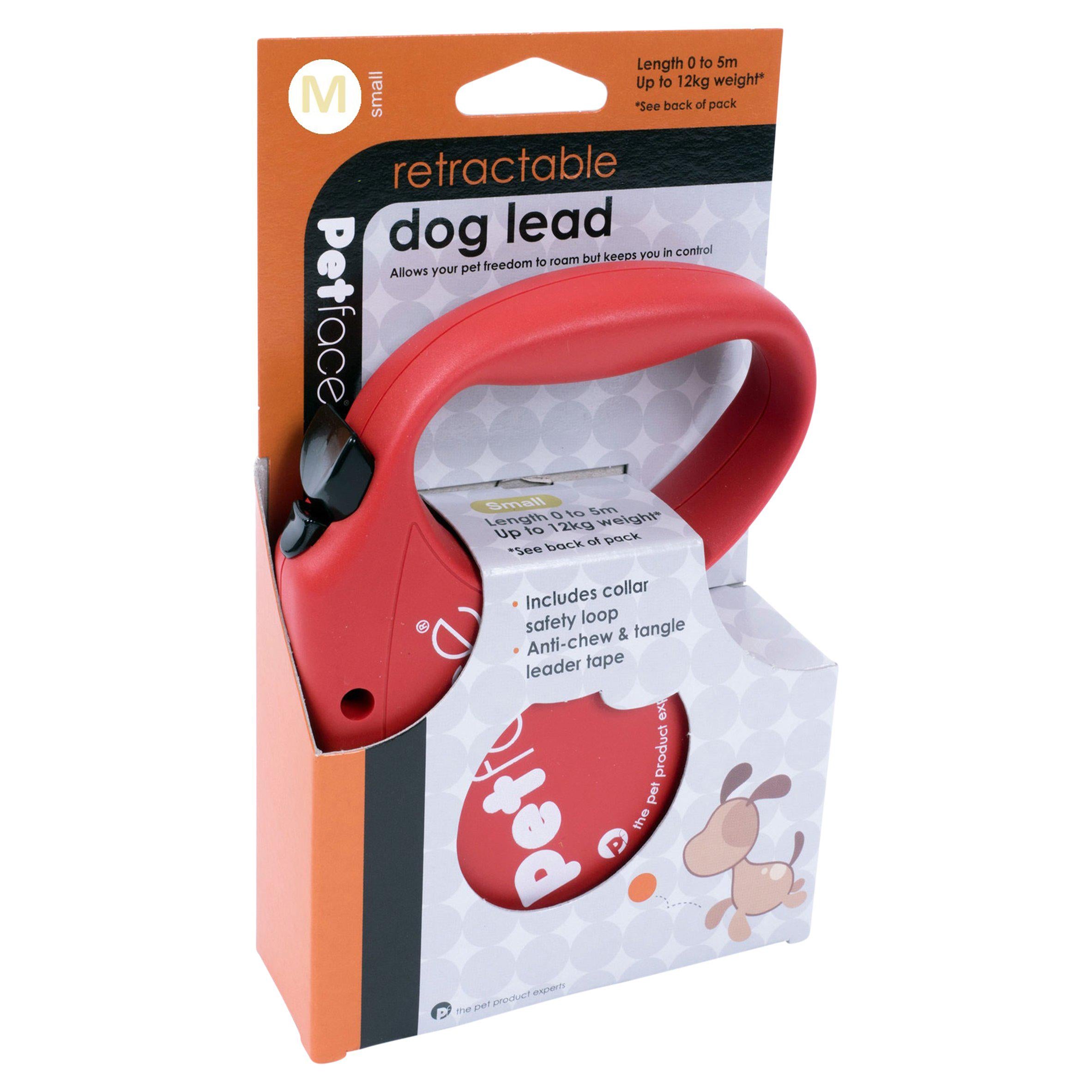 Petface retractable dog lead medium, UK version