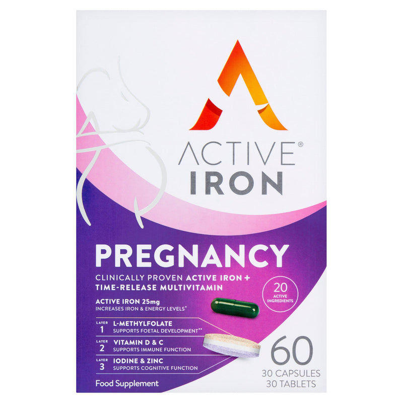 Active Iron Pregnancy Multivitamin Capsules 60 - British product