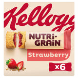 Kellogg's Nutri-Grain Strawberry snack bar 6x37g, imported from the UK