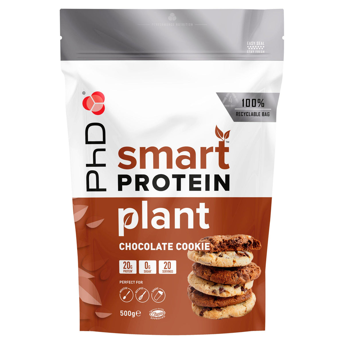 PhD protein powder Plant Chocolate Cookie 500g, imported from the UK