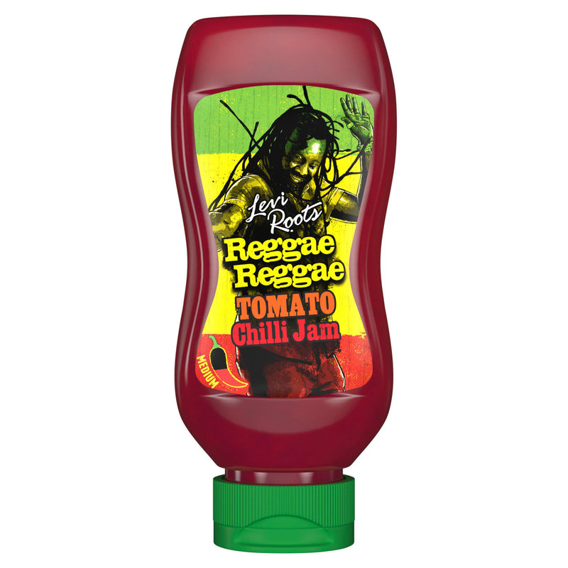Levi Roots Reggae Reggae Tomato Chilli Jam 300g, imported from the UK