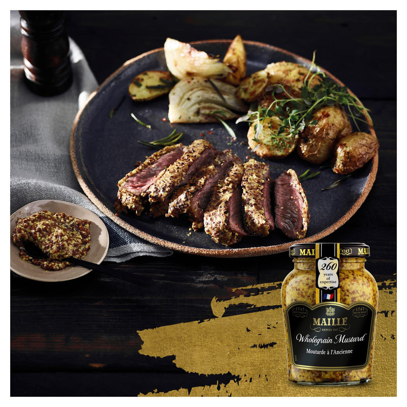 Maille wholegrain mustard 210g, imported from the UK