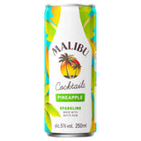 Malibu coconut rum pineapple cocktail can 250ml, UK version