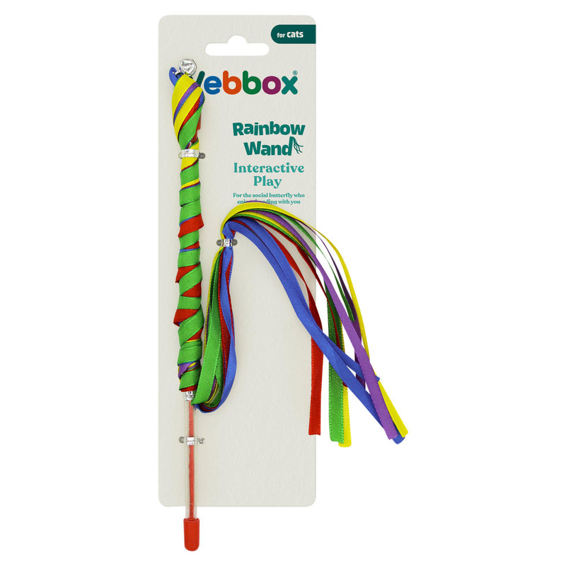 Webbox Rainbow Wand interactive cat toy (British brand)