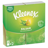 Kleenex balsam tissues pocket pack 2x9 sheets, imported from the UK