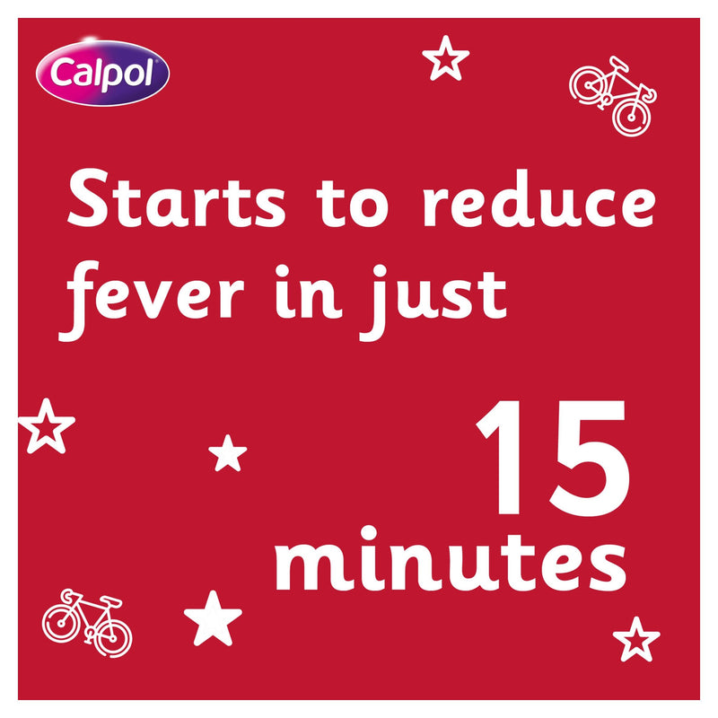 Calpol strawberry paracetamol fast melt tablets 12 pack, UK version