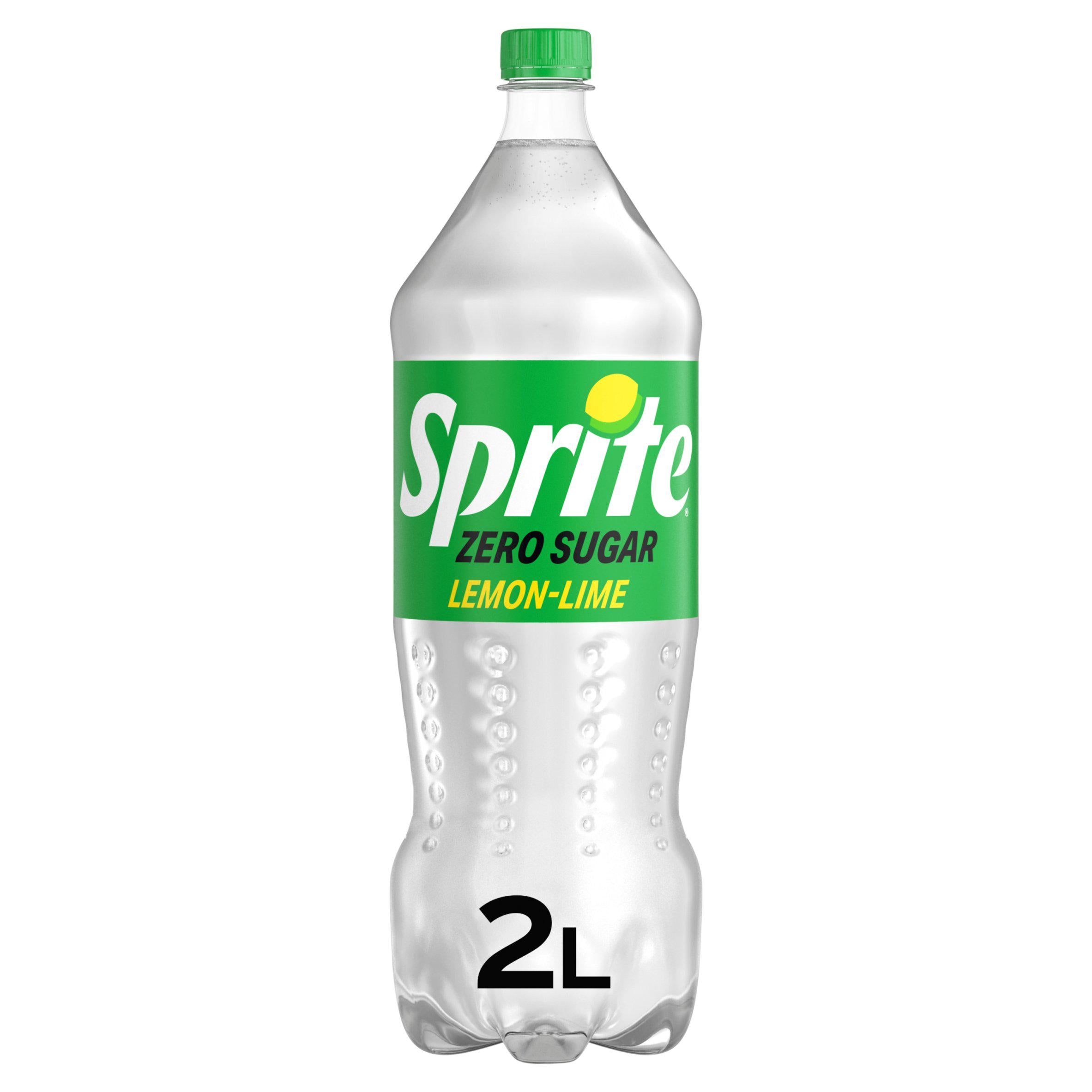 Sprite zero sugar lemon-lime soft drink 2L (British brand)