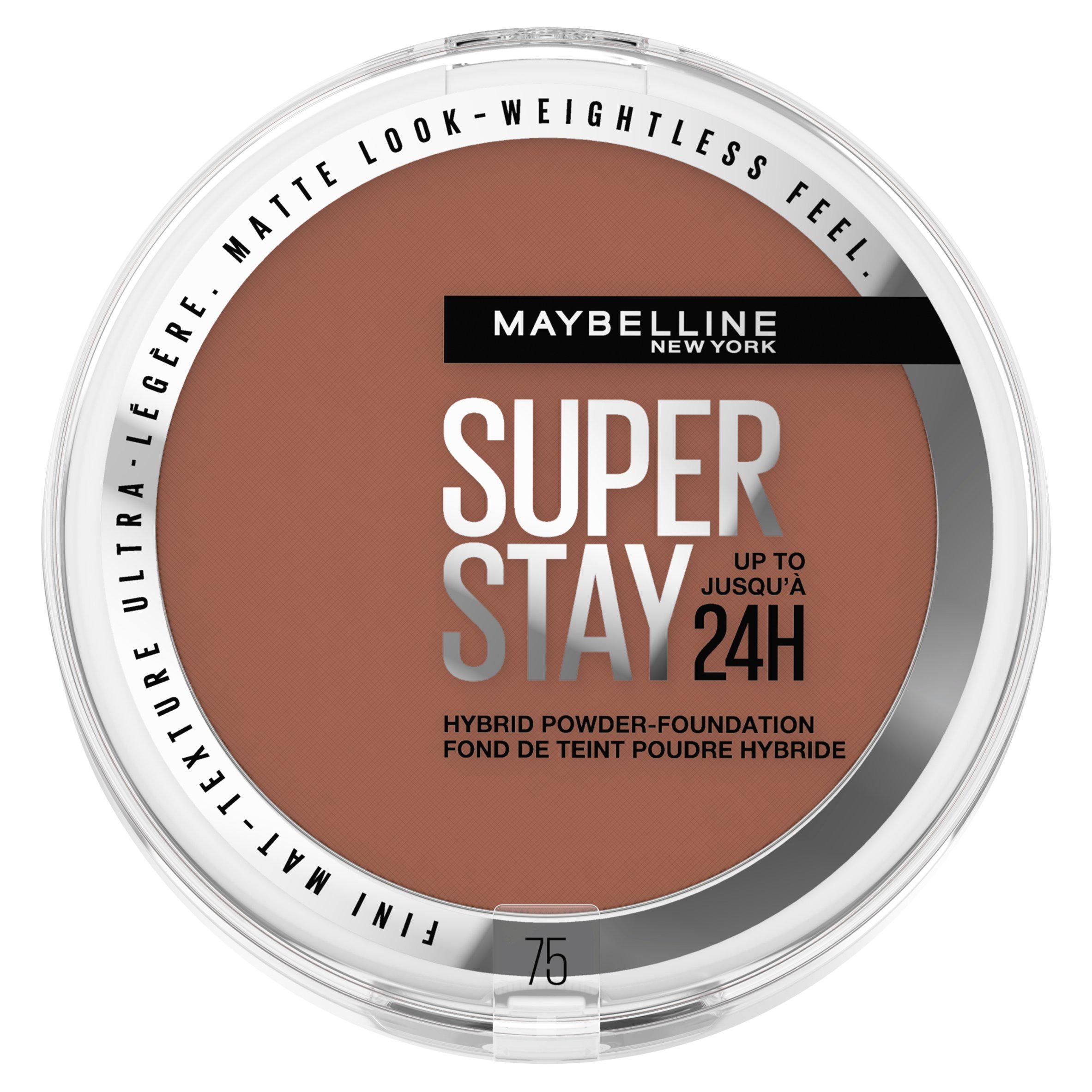 Maybelline Super Stay 24H Hybrid Powder Foundation Medium Full Coverage 75 GOODS Sainsburys   