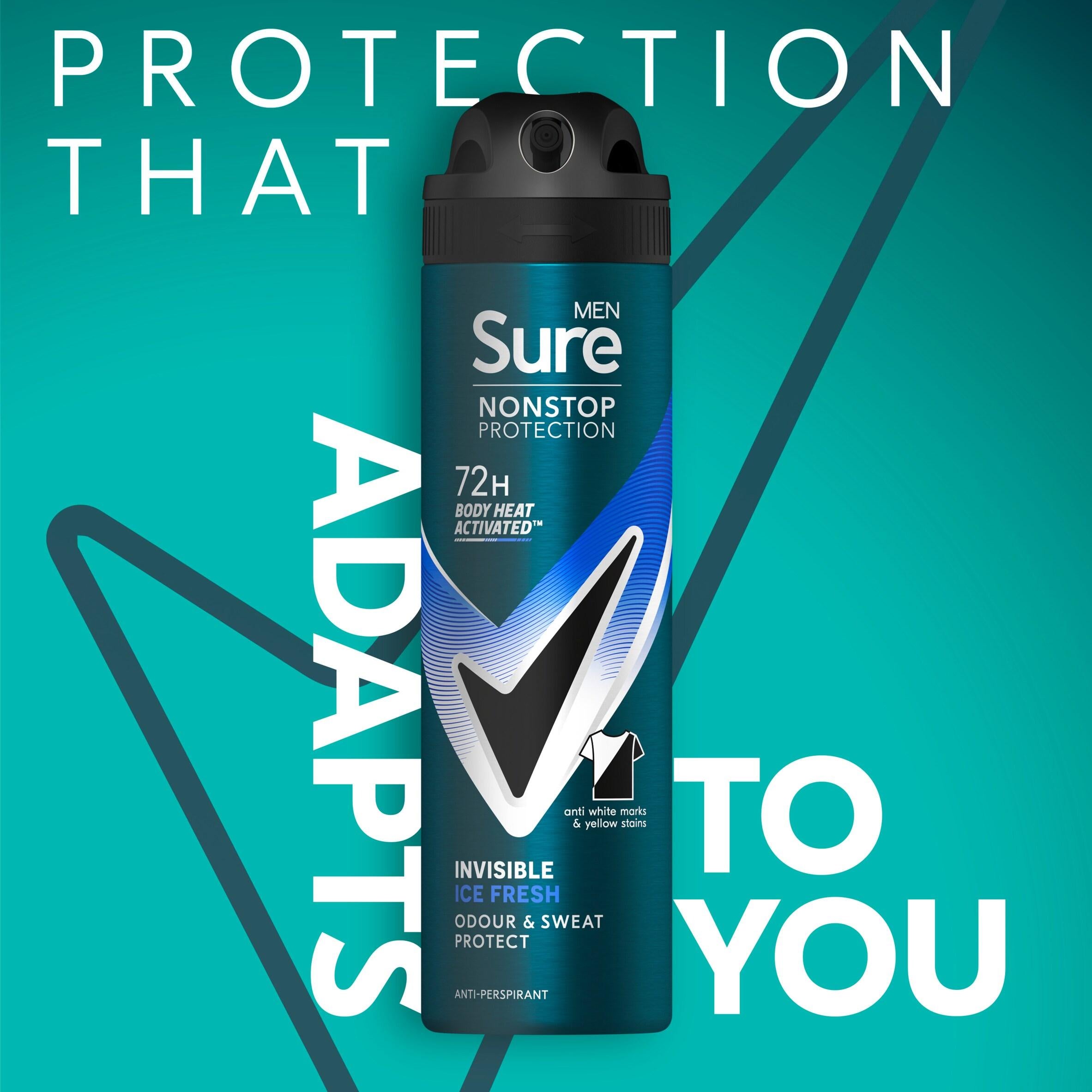 Sure antiperspirant deodorant Invisible Ice 150ml - British product